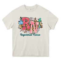 Cream rn registered nurse western Heavy Core Tee - NancyCooperArtShop