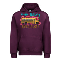 Mauve Wine student delivery specialist school bus Urban Hoodie - Artiststas