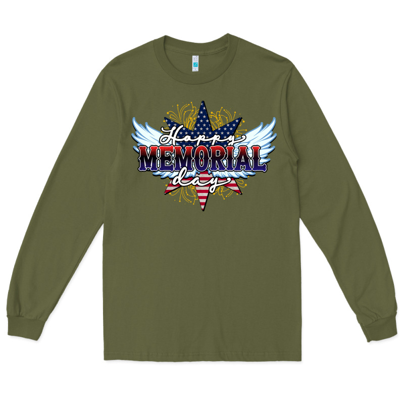 Happy Memorial Day Long Sleeve Tee by HowdyJamesFarm | Teevron
