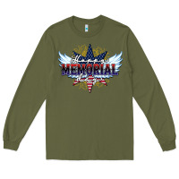 Army Green happy memorial day Long Sleeve Tee - HowdyJamesFarm
