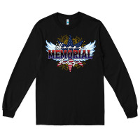 Black happy memorial day Long Sleeve Tee - HowdyJamesFarm