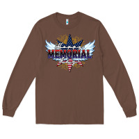 Chestnut happy memorial day Long Sleeve Tee - HowdyJamesFarm