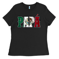 Black Mexican Flag Papá Ladies Tee - Jasminsmagicworld