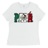 White Mexican Flag Papá Ladies Tee - Jasminsmagicworld