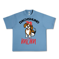 Pebble Blue Dachshund Mom Urban Heavy Tee - Bettercallsaul