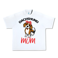 White Dachshund Mom Urban Heavy Tee - Bettercallsaul