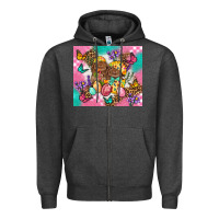 Charcoal Heather Easter Bunnies And Egg Tumbler Zipper Hoodie - BundleAndBundleShop