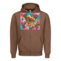 Chestnut Easter Bunnies And Egg Tumbler Zipper Hoodie - BundleAndBundleShop