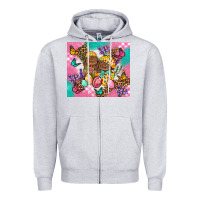 Heather Grey Easter Bunnies And Egg Tumbler Zipper Hoodie - BundleAndBundleShop