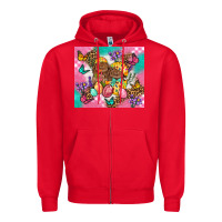 Red Easter Bunnies And Egg Tumbler Zipper Hoodie - BundleAndBundleShop