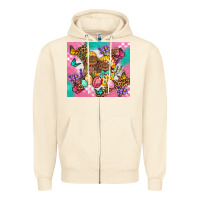 Sandshell Easter Bunnies And Egg Tumbler Zipper Hoodie - BundleAndBundleShop