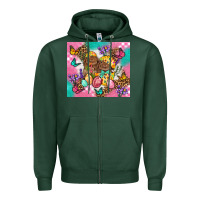 Sports Green Easter Bunnies And Egg Tumbler Zipper Hoodie - BundleAndBundleShop