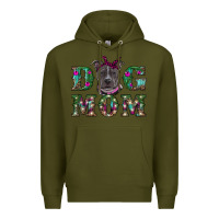 Army Green Christmas dog mom pitbull Premium Hoodie - RanaPortraitStore