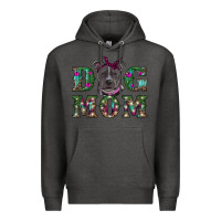 Charcoal Heather Christmas dog mom pitbull Premium Hoodie - RanaPortraitStore
