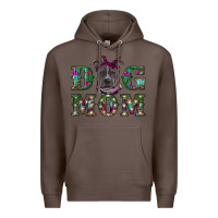 Coffee Christmas dog mom pitbull Premium Hoodie - RanaPortraitStore