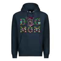 Navy Christmas dog mom pitbull Premium Hoodie - RanaPortraitStore