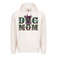 Pale Pink Christmas dog mom pitbull Premium Hoodie - RanaPortraitStore
