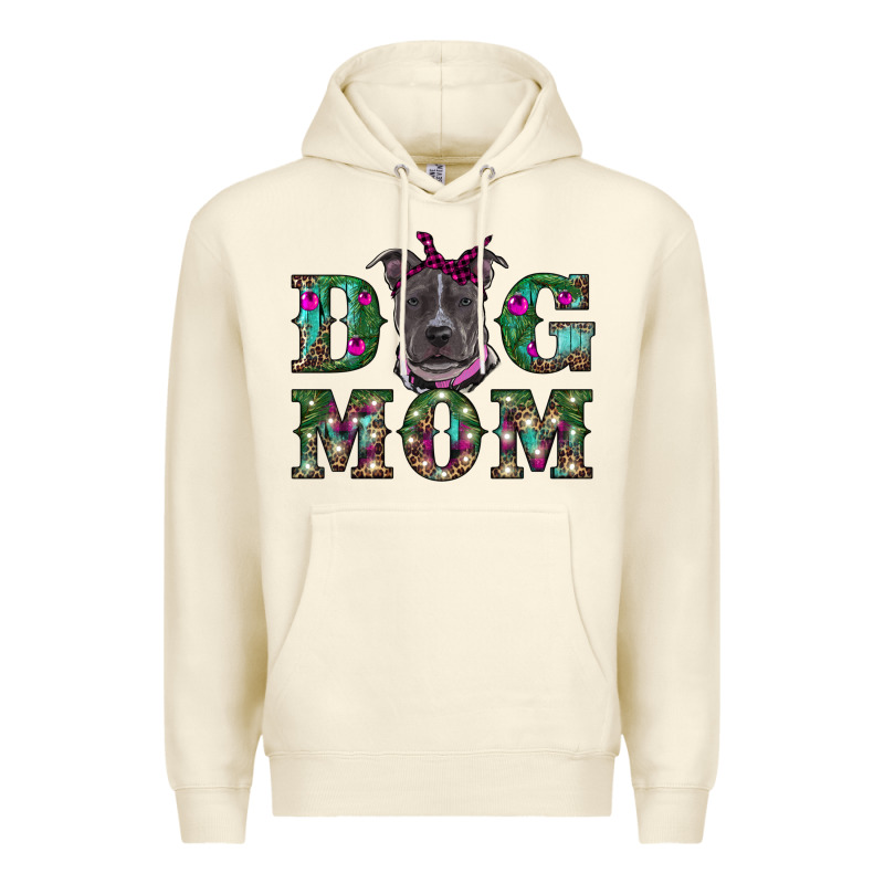 Christmas Dog Mom Pitbull Premium Hoodie by RanaPortraitStore | Teevron