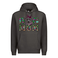 Smoke Christmas dog mom pitbull Premium Hoodie - RanaPortraitStore