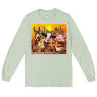 Matcha farm animal Long Sleeve Tee - TumblerDesignByShophia