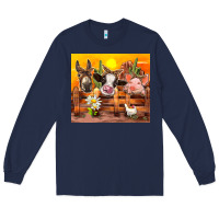 Navy farm animal Long Sleeve Tee - TumblerDesignByShophia