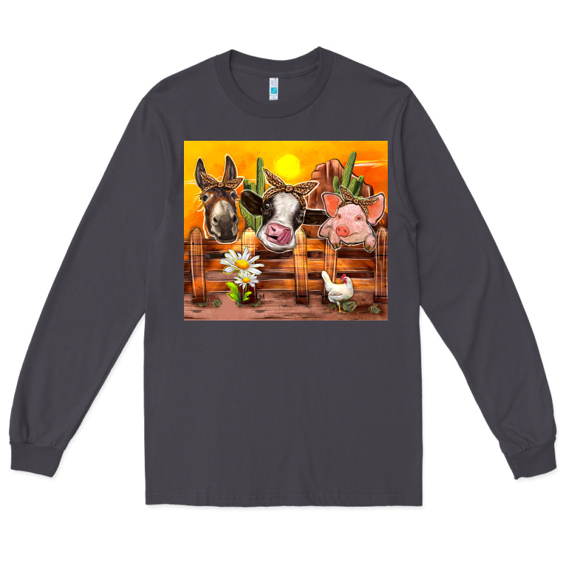 Farm Animal Long Sleeve Tee by TumblerDesignByShophia | Teevron
