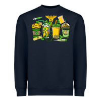 Navy St. Patrick's Day Nurse coffee cups Heavyweight Sweatshirt - HowdyJamesFarm