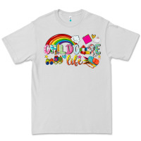 Dove Grey childcare life Premium Tee - NancyCooperArtShop