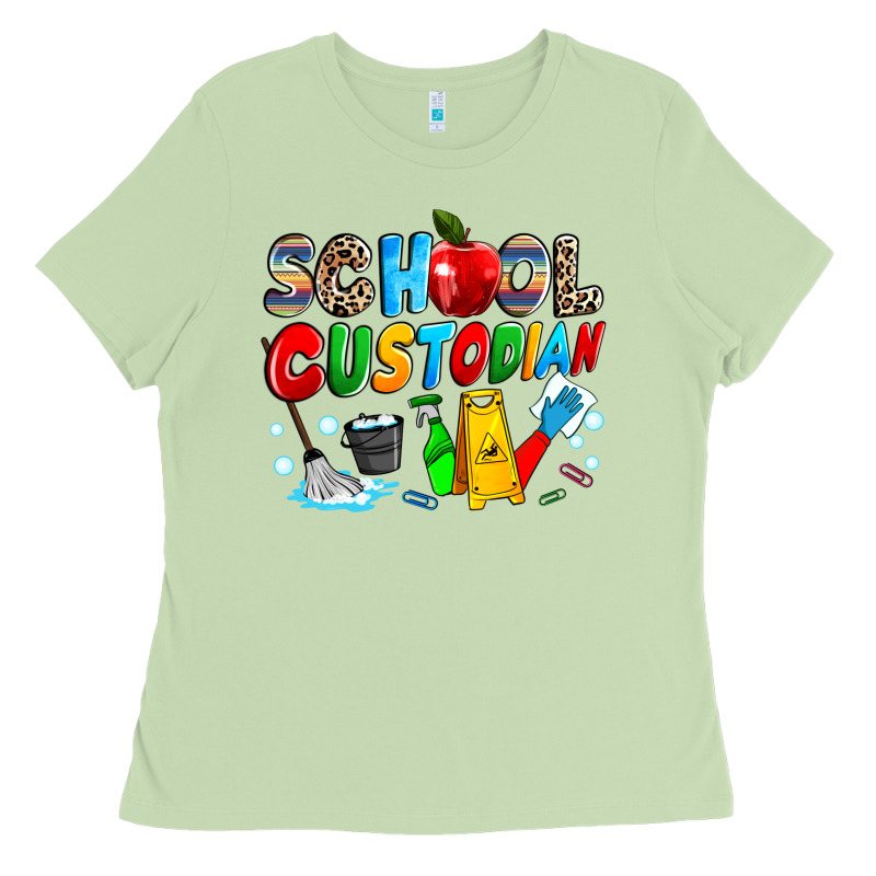 School Custodian Ladies Tee by NancyCooperArtShop | Teevron