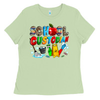 Matcha school custodian Ladies Tee - NancyCooperArtShop