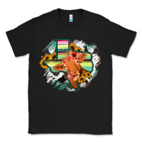 Black Western Texas Flag Cow Portrarit Classic Tee - Bettercallsaul