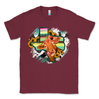 Burgundy Western Texas Flag Cow Portrarit Classic Tee - Bettercallsaul