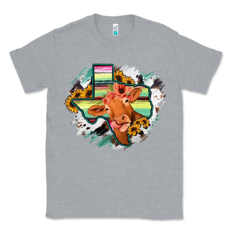 Western Texas Flag Cow Portrarit Classic Tee by Bettercallsaul | Teevron