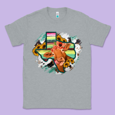 Western Texas Flag Cow Portrarit Classic Tee Designed By Bettercallsaul