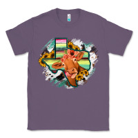 Lavender Western Texas Flag Cow Portrarit Classic Tee - Bettercallsaul