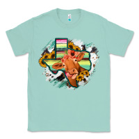 Seafoam Western Texas Flag Cow Portrarit Classic Tee - Bettercallsaul