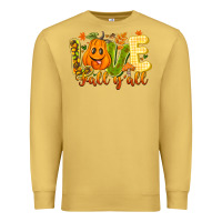 Antique Gold Love Fall Y'all Premium Sweatshirt - CowhideDigitalArt