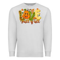 Dove Grey Love Fall Y'all Premium Sweatshirt - CowhideDigitalArt