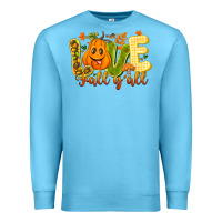 Ocean Blue Love Fall Y'all Premium Sweatshirt - CowhideDigitalArt