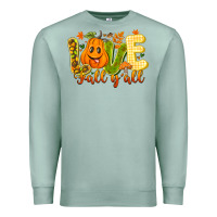 Seafoam Love Fall Y'all Premium Sweatshirt - CowhideDigitalArt