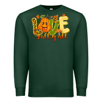 Sports Green Love Fall Y'all Premium Sweatshirt - CowhideDigitalArt