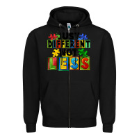 Black just different not less Zipper Hoodie - FaDigitalArtStudio