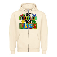 Sandshell just different not less Zipper Hoodie - FaDigitalArtStudio