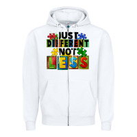 White just different not less Zipper Hoodie - FaDigitalArtStudio