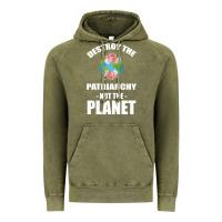 Vintage Olive Destroy the patriarchy not the planet Vintage Hoodie - Bettercallsaul