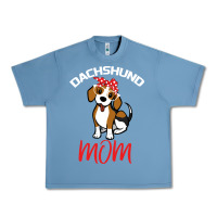 Pebble Blue Dachshund Mom Urban Heavy Tee - Bettercallsaul