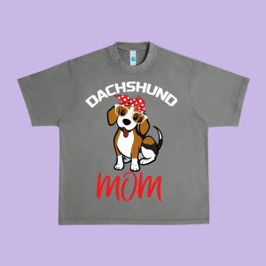 Dachshund Mom Urban Heavy Tee Designed By Bettercallsaul