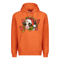 Carrot joy christmas with cow bbs Premium Hoodie - BundleAndBundleShop