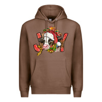 Chestnut joy christmas with cow bbs Premium Hoodie - BundleAndBundleShop