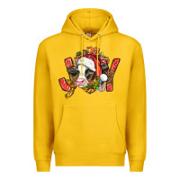 Lemon joy christmas with cow bbs Premium Hoodie - BundleAndBundleShop